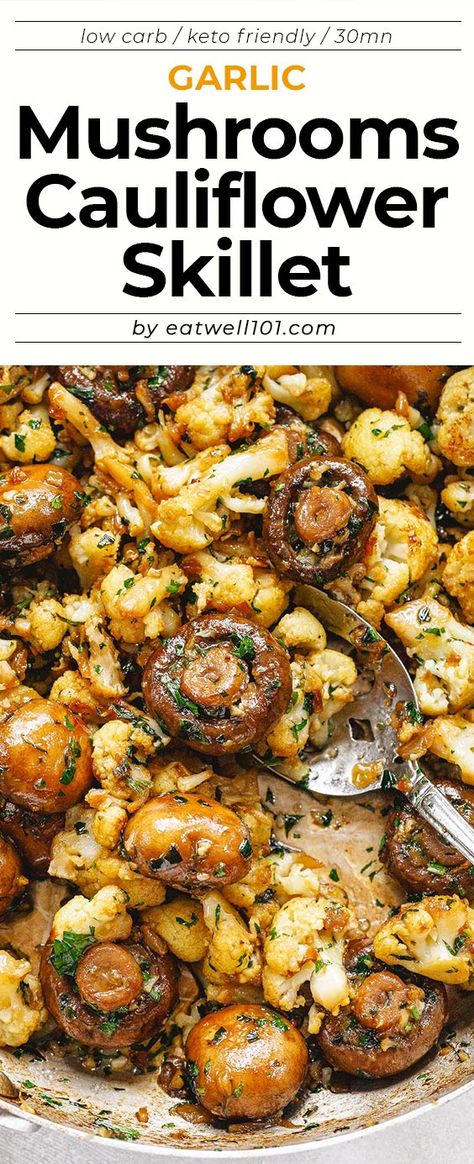 Cauliflower Skillet, Pancit Recipe, Butter Mushrooms, Wine Chicken, Chicken Lombardy, Garlic Butter Mushrooms, Mushroom Recipes Healthy, Chicken Gnocchi, Gnocchi Soup