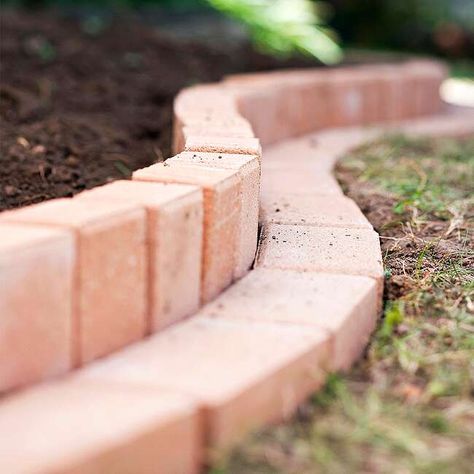 Brick Border, Brick Planter, Brick Garden Edging, Brick Edging, Brick Walkway, Brick Garden, Have Inspiration, Garden Yard Ideas, Front Yard Garden