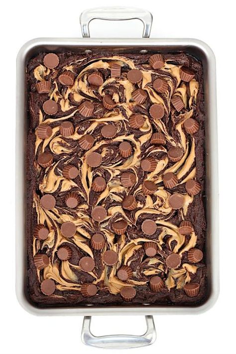 Swirled Peanut Butter Cup Brownies The Baker Mama, Baker Mama, Brownies With Peanut Butter, Vegan Peanut Butter Cups, Peanut Butter Swirl Brownies, Peanut Butter Cup Brownies, Peanut Butter Cup Cheesecake, Brownie Desserts Recipes, Healthy Peanut Butter Cups