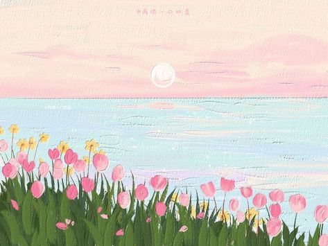 Cocoppa Wallpaper, Cute Laptop Wallpaper, Desktop Wallpaper Art, Cute Desktop Wallpaper, Mac Wallpaper, Cute Pastel Wallpaper, Cute Patterns Wallpaper, Painting Wallpaper, Kawaii Wallpaper