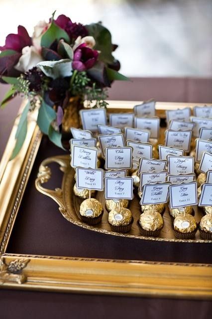 23 gorgeous and unusual place card and name ideas | You & Your Wedding - You and Your Wedding Skirt Diy, Wedding Numbers, Wedding Favors Cheap, Candy Table, Golden Wedding, 50th Wedding Anniversary, 50th Wedding, Wedding Places, Wedding Seating