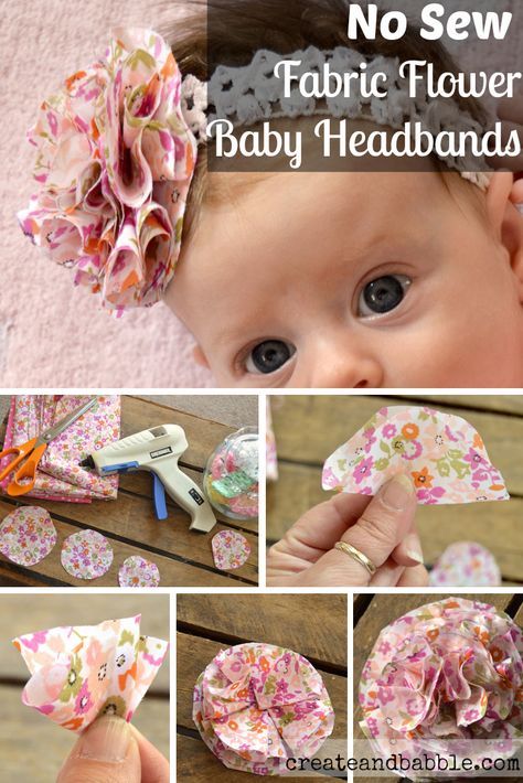 flores faciles Headbands Fabric, Headbands Diy, Baby Band, Fabric Flower Headbands, Diy Baby Headbands, Diy Bebe, Diy Bows, Baby Turban, Flower Diy