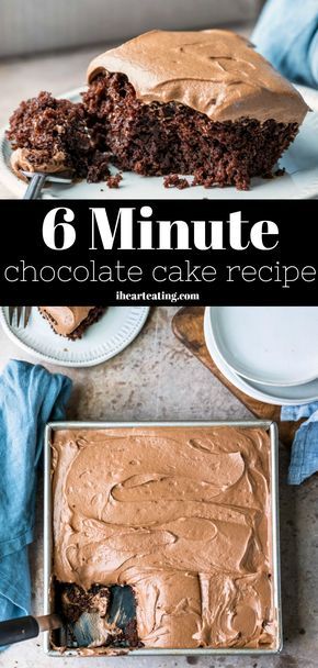 Chocolate Cake One Layer, Small Cake Recipe, 1 Layer Cake, One Bowl Chocolate Cake Recipe, Adorable Desserts, Chocolate Desserts Cake, Easy Vanilla Cake Recipe, Quick Cake, Chocolate Cake Recipe Easy