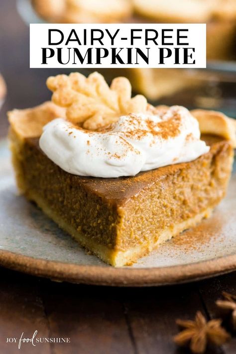 Dairy Free Thanksgiving Recipes, Dairy Free Thanksgiving, Dairy Free Pumpkin Pie, Gluten Free Pumpkin Pie, Dairy Free Baking, Healthy Pumpkin Pies, Dairy Free Pumpkin, Pie Filling Recipes, Dairy Desserts