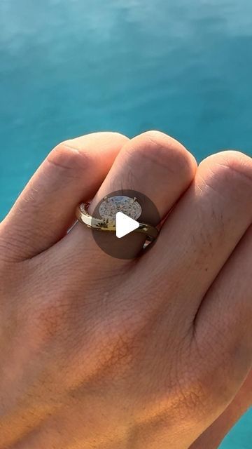 ROEN • A Modern Maison on Instagram: "Our dreamy LAGUNA Wave is inspired by golden hour sunsets glimmering on the beautiful water at Laguna Beach, CA. PM us or email us at bespoke@roen.nyc to create your own 🪄✨🌊💎  Shown here in 18K yellow gold with a 1.59 D/VS1, ex/ex GIA certified lab created oval diamond 💎 This exact ring is ready to ship in a size 6 for $5,400. Prices vary based on your customizations and center stone. Get in touch via email or PM to create your own ✨  #ROENNYC #ROENbespoke #engagementringinspo #modernengagemenring #aapifounded" Three Prong Iron Waves, Gia Certified Oval Yellow Gold Wedding Ring, Gia Certified Yellow Gold Moissanite Ring, Laguna Beach Elopement, Engagement Photos Laguna Beach, Sea Ranch, Beautiful Water, Wave Ring, Oval Diamond