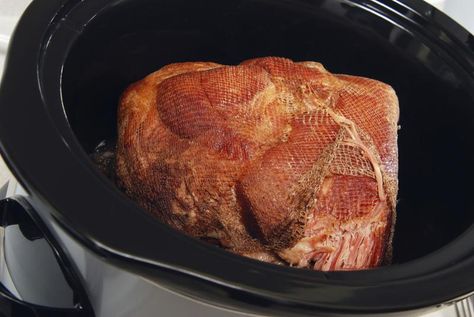 How to Cook Smoked Bone-In Ham in a Crock Pot Slow Cooker Smoked Ham, Bone In Ham, Cooking Ham In Crockpot, Ham Recipes Crockpot, Precooked Ham, Smoked Ham Recipe, Smoked Pork Shoulder, Slow Cooker Ham, Crockpot Ham