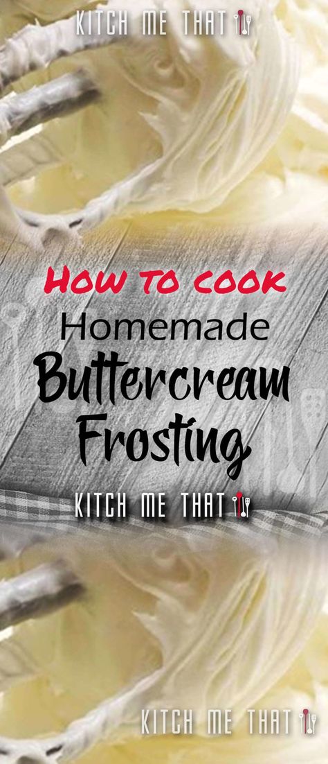 Homemade Buttercream Frosting | Desserts Recipe to Try!! Homemade Frosting Easy Powdered Sugar, Heavy Whipping Cream Frosting, Frosting Desserts, Cook Desserts, Homemade Frosting Recipes, Homemade Buttercream, Butter Cream Frosting, Homemade Buttercream Frosting, Easy Frosting