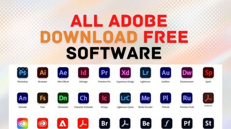 How To Download Adobe Photoshop For Free, How To Download Adobe Illustrator For Free, How To Get Adobe Apps For Free, Free Windows 10 Software, Animation Software Free, Internet Hacks, Free Cv Template Word, Free Software Download Sites, App Drawings