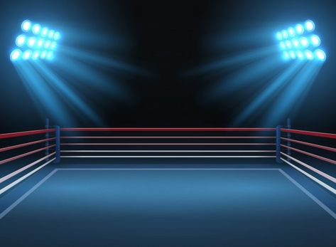 Empty wrestling sport arena. boxing ring... | Premium Vector #Freepik #vector #background #box #sport #sports Ring Background, Background Sport, Sports Vector, Boxing Rings, Boxing Ring, Episode Interactive Backgrounds, Episode Backgrounds, Architecture Background, Fire Image