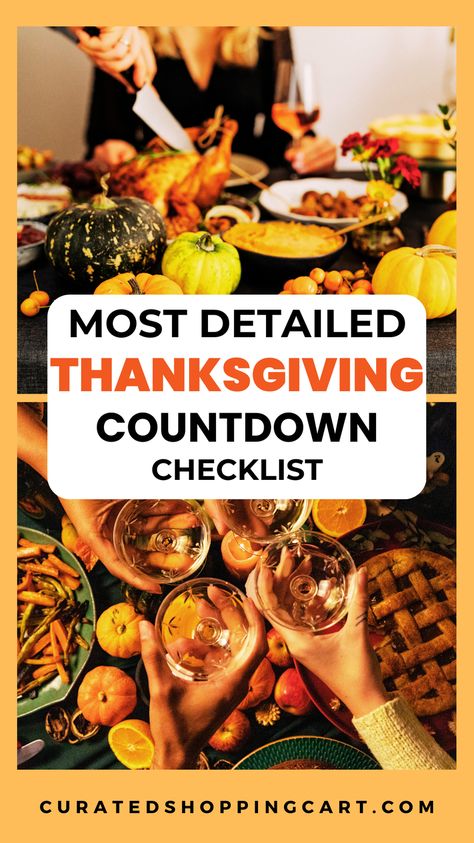 Follow these must-know tips for a perfectly organized Thanksgiving! This comprehensive checklist takes you through every part of your holiday prep. Whether you're a first-time host or a seasoned Thanksgiving pro, these tips will help you stay stress-free and focused on the joy of the holiday. Thanksgiving tips, Thanksgiving checklist, Thanksgiving timeline, holiday prep, Thanksgiving hosting tips, Thanksgiving planning guide, hosting Thanksgiving, Thanksgiving decorations, thanksgiving countdown Tips For Hosting Thanksgiving, Thanksgiving Dinner Checklist Food, Thanksgiving Planning Guide, Hosting First Thanksgiving, Getting Ready For Thanksgiving, Thanksgiving Hacks Tips, Host Thanksgiving First Time, Thanksgiving Food Checklist, Hosting Thanksgiving Checklist