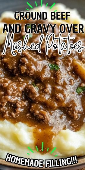 Today, we’re diving into a comforting classic that’s sure to warm your soul and fill your belly: Ground Beef and Gravy Over Mashed Potatoes. This dish is the epitome of… Ground Turkey And Gravy Recipes, Ground Turkey And Mashed Potatoes, Ground Turkey And Gravy, Ground Beef And Gravy, Beef And Gravy, Hamburger Gravy, Creamed Chipped Beef, Over Mashed Potatoes, Beef Tips And Gravy