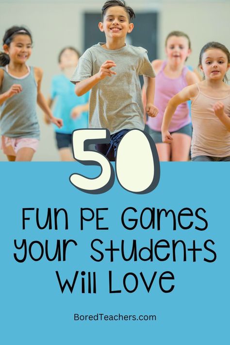 50 Fun PE Games Your Students Will Love Pe Games With No Equipment, After School Games Elementary, Games That Teach Kindness, Grade 2 Gym Games, Gym Games Elementary No Equipment, Pe Tag Games Elementary, Cooperative Pe Games, Inside Pe Games, Fun Pe Games For Kindergarten