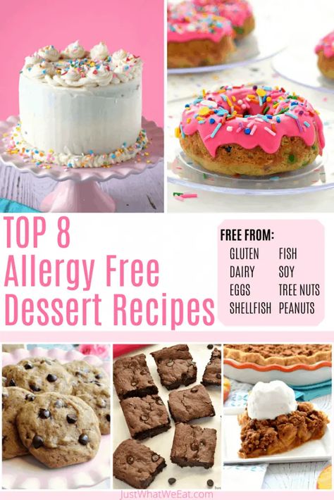 Dairy Soy Gluten Free Desserts, Gluten Dairy Egg Peanut Free Recipes, Allergy Friendly Recipes Desserts, Nut And Dairy Free Desserts, Soy And Nut Free Recipes, Tree Nut Free Recipes, Gluten Dairy Egg Nut Free Desserts, Gluten Dairy Soy Egg Free Recipes, Gluten Free Soy Free Desserts