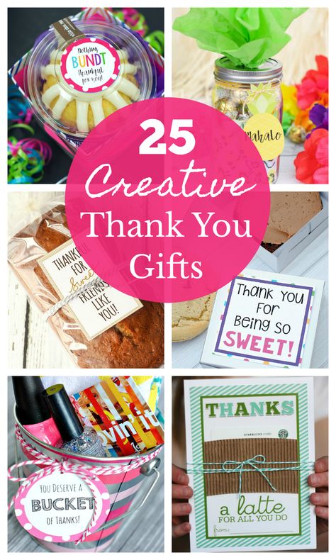 25 Cute and Creative Thank You Gift Ideas to use for any occasion Simple Thank You Gifts Coworker, Thank You For Volunteering Gifts, Fun Appreciation Gifts, Thank You Baskets For Friend, We Appreciate You Gifts, Dsp Appreciation Week Gift Ideas, Creative Appreciation Gifts, Cute Marketing Gifts, Cheer Leader Gifts Cute Ideas