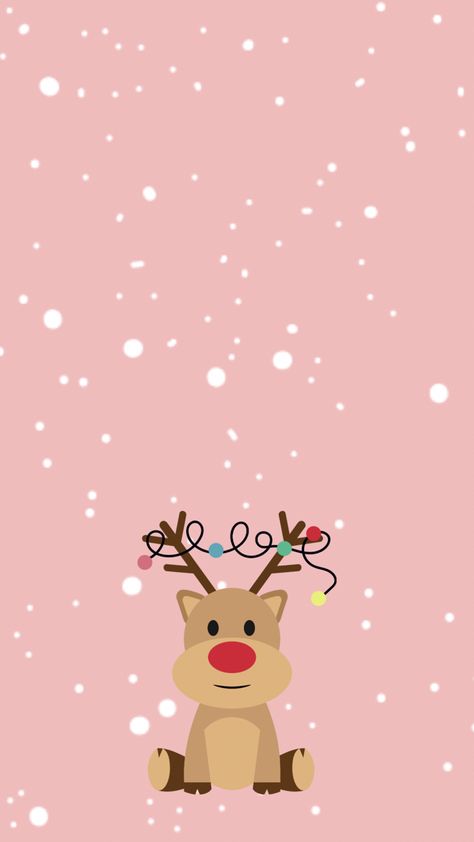 Pink Reindeer Wallpaper, Merry Christmas Disney Wallpaper, Pink Background Christmas, Cute Christmas Backgrounds Pink, Chrismas Wallpers For Iphone Aesthetic, Cute Christmas Wallpapers Aesthetic Pink, Christmas Pink Aesthetic Wallpaper, Pink Christmas Background Iphone, Christmas Wallpaper Backgrounds Iphone