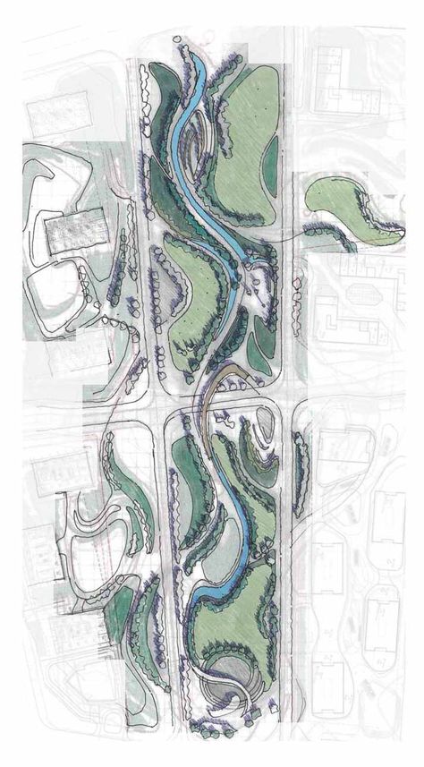 Landscape Architecture Plan Sketch, Sketch Masterplan, Park Landscape Architecture, Landscape Architecture Park, Landscape Architecture Diagram, Landscape Architecture Plan, Urban Design Graphics, Landscape Design Drawings, Urban Design Architecture