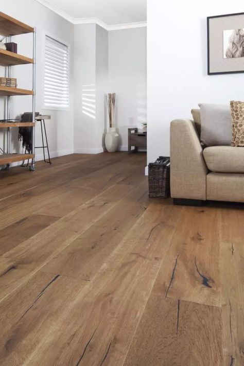 Hardwood Flooring Trends 2022-2023: Texture, Color, Pattern, Finish, and Layout - Hackrea Wide Oak Floors, Wood Oak Floors, Oak Floor Home Decor, Living Room Parket Floor, Maple Oak Floors, Smart Core Lanier Hickory, Living Room Flooring Ideas Laminate, Laminate Floor Living Room, Wood Parket Floor