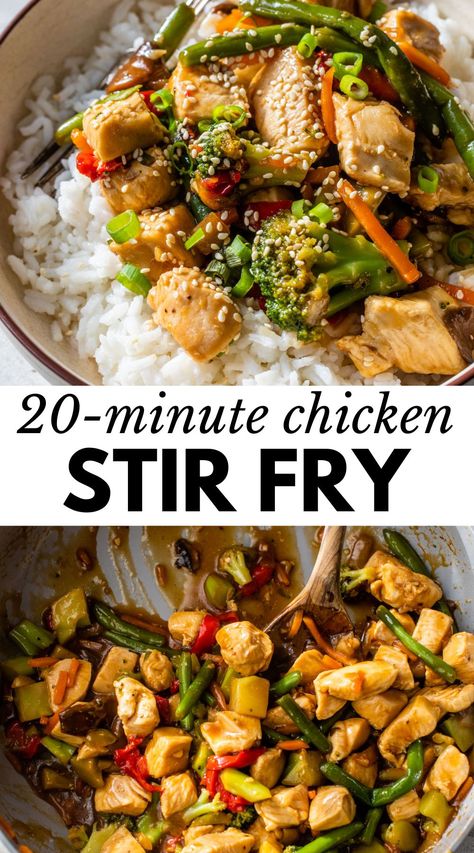 Meal Prep Chicken Stir Fry, Chicken Stir Fry With Coconut Aminos, Curry Chicken Stir Fry Recipes, Easy Healthy Chicken Stir Fry, Creamy Chicken Stir Fry, Easy Chicken Veggie Stir Fry, Healthy Chicken Stir Fry With Vegetables Clean Eating, Easy Stir Fry Chicken Recipes, Chicken Stir Fry With Asparagus