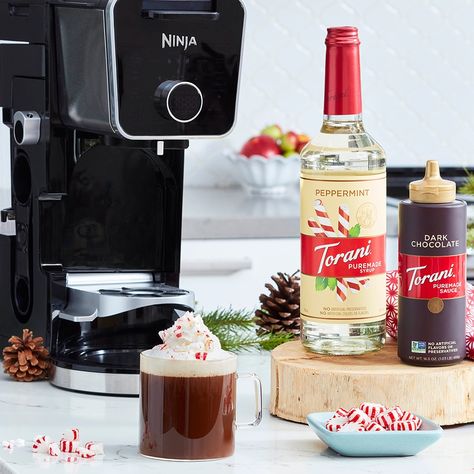 Make this festive Peppermint Mocha in the Ninja® DualBrew Pro Specialty Coffee System. Ninja Dual Brew Pro Specialty Recipes, Ninja Dualbrew Pro Coffee Recipes, Ninja Specialty Coffee Maker Recipes, Ninja Dual Brew Pro Recipes, Ninja Appliances, Coffee Maker Recipes, Ninja Coffee Bar Recipes, Peppermint Mocha Recipe, Coffee Making Machine