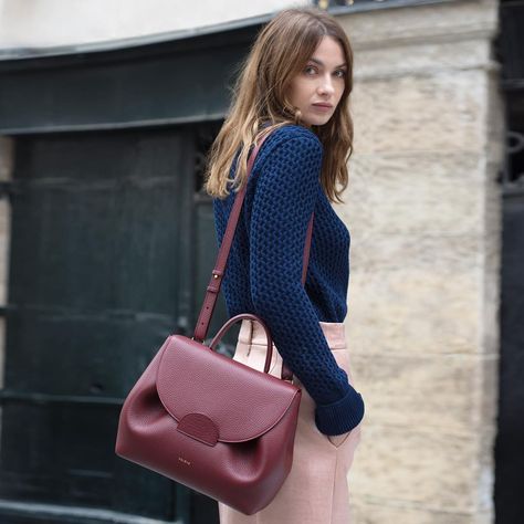 Maroon Bag, Mulberry Handbags, Burgundy Bag, Fashionable Work Outfit, Bag Outfit, Chloe Handbags, Handbag Outfit, Monogram Handbag, Authentic Designer Handbags