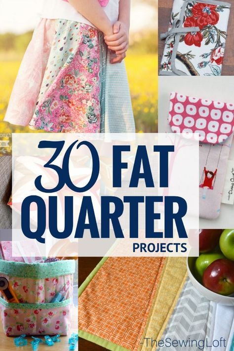 Looking for your next sewing project? Check out this line up of fat quarter friendly sewing projects. They are quick and easy to make. Fat Quarter Projects, Costura Diy, Beginner Sewing Projects Easy, Leftover Fabric, Sewing Skills, Diy Couture, Sewing Projects For Beginners, Easy Sewing Projects, Love Sewing