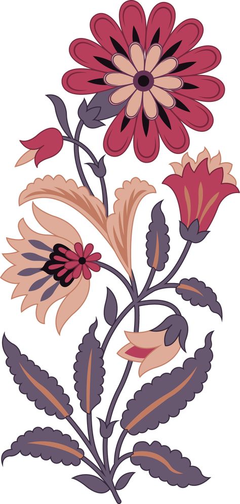 Mughal, Mughal Flower, Mughal Prints, Mughal Digital Design, Digital Prints, Textile Prints Digital Print Design Textiles, Motif Flower Design, Motive Design Ideas, Mughal Textile Motifs, Mughal Designs Motifs, Mughal Art Motifs Design, Mugal Motifs Design, Textile Flower Design, Mughal Designs Pattern