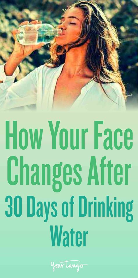 What happens to your face after drinking water for 30 days. Water Drinking Challenge, Bottles Of Water, Benefits Of Drinking Water, Not Drinking Enough Water, Water Challenge, Drinking Hot Water, Face Change, Water Benefits, Water Weight