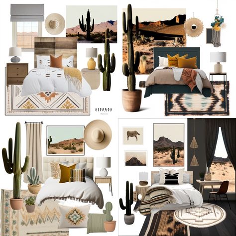 21 Ideas For Creating A Sand-Sational Desert-Themed Room - hausvibe Desert Bedroom Theme, Desert Vibes Bedroom, Desert Oasis Aesthetic Home, Desert Farmhouse Decor, Desert Theme Decor, Desert Design Interior, Southwest Theme Bedroom, Desert Theme Room, Desert Themed Bedroom