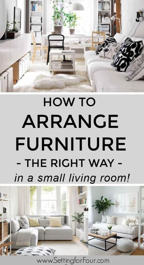 How To Arrange Furniture, Small Living Dining, Arrange Furniture, Dining Room Layout, Small Living Room Furniture, Small Living Room Layout, Living Room Furniture Layout, Living Room Furniture Arrangement, Living Room Arrangements