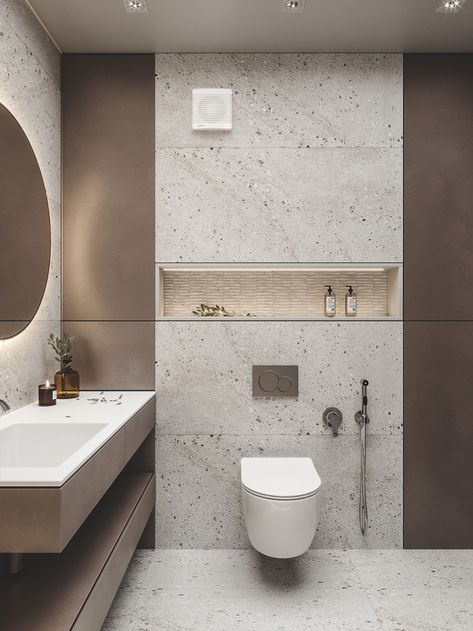 Toilet Tiles Design, Bathroom Wall Tile Design, Toilet And Bathroom Design, Restroom Design, Wall Tiles Design, Bathroom Inspiration Modern, Washroom Design, Bathroom Redesign, Bathroom Tile Designs