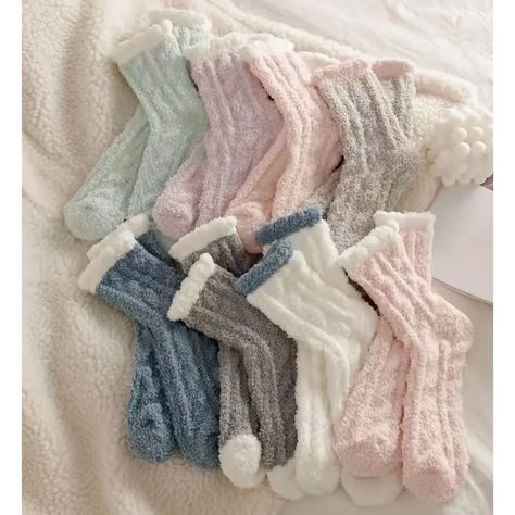 This Listing Is For A Women's 8 Pack Of Fuzzy Socks Warm Mid Tube Socks New! 95% Polyester And 5% Spandex. House Socks, Fleece Socks, Women Crew Socks, Soft Flooring, Soft Slippers, Fuzzy Socks, Warm Slippers, Cozy Socks, Warm Socks