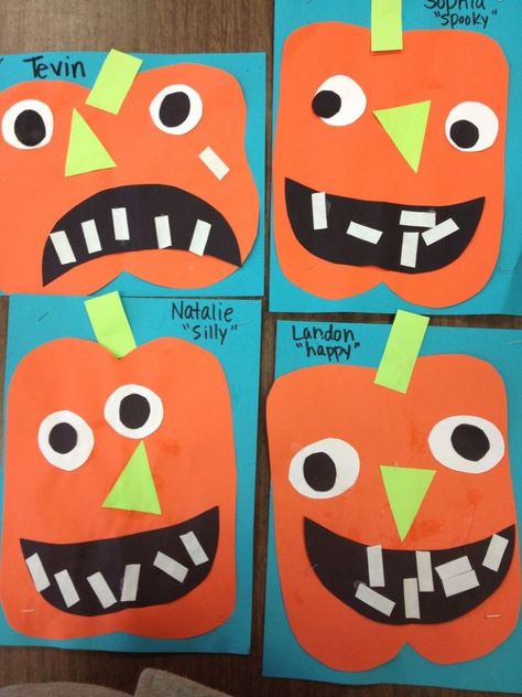 Halloween Crafts Preschool, Pumpkin Activities, October Crafts, Labu Halloween, Halloween Preschool, Fall Preschool, Halloween Tags, Daycare Crafts, Fall Crafts For Kids