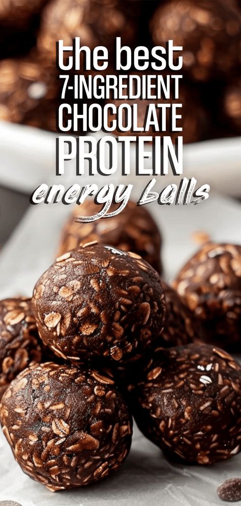 7-Ingredient Chocolate Protein Energy Balls [30 Minutes] – Chasety Chocolate Oat Protein Balls, Choc Protein Balls, Protein Energy Balls Healthy, Protein Balls Chocolate, Chocolate Chip Protein Balls, Healthy Protein Balls, Chocolate Energy Balls, Protein Energy Balls, Protein Energy Bites