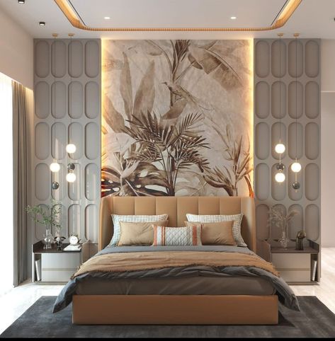 Wall Decorations Ideas, Luxury Bedroom Interior Design, Luxury Bedroom Interior, Unique Bedroom Design, Stylish Bedroom Design, Bedroom Interior Design Luxury, Luxury Closets Design, Bedroom Door Design, Modern Luxury Bedroom