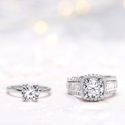 Ring Upgrade Anniversary, Upgrading Wedding Ring Ideas, Remodelled Rings Before And After, Ring Upgrade Before And After, 10 Year Ring Upgrade, Upgrade Engagement Ring, Wedding Ring Upgrade Before And After, Redesign Engagement Ring Ideas, Engagement Ring Upgrade Before After