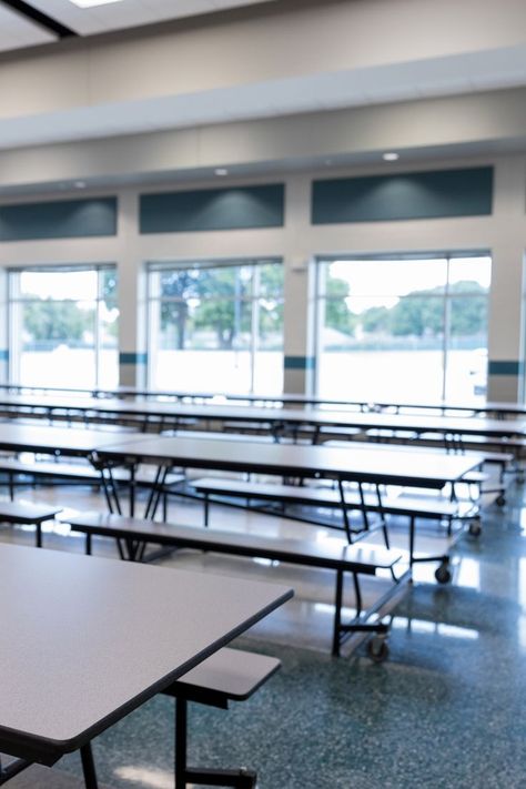 School Cafeteria Tables - School Lunch Room Lunch Table School, Lunch Room School, School Cafeteria Aesthetic, School Lunch Cafeteria, Middle School Cafeteria, Office School Room, School Lunch Room, Lunch Cafeteria, Cafeteria School