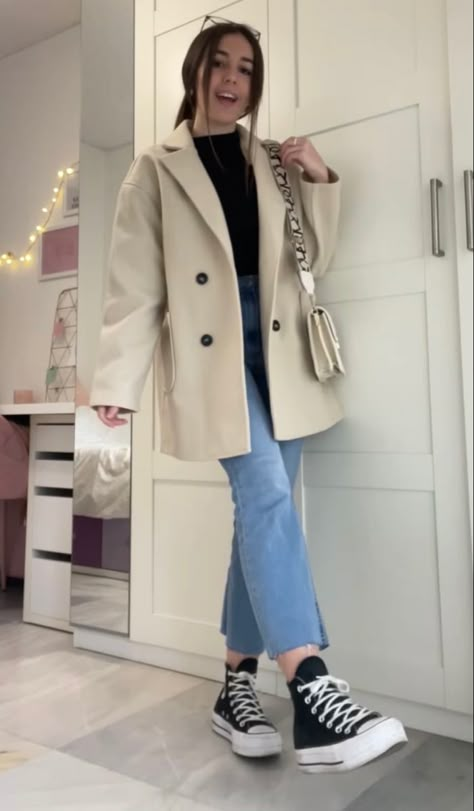 Casual College Outfits, Winter Fashion Outfits Casual, Uni Outfits, Korean Casual Outfits, Hijabi Outfits Casual, Everyday Fashion Outfits, Casual Day Outfits, Elegante Casual, Quick Outfits