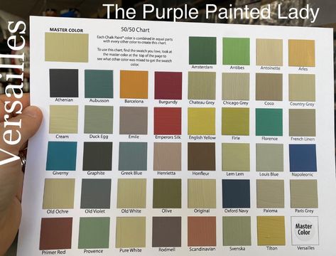 Annie Sloan Versailles, Purple Painted Lady, Annie Sloan Colors, Vintage French Furniture, Chalk Paint Colors, Purple Lady, Purple Paint, Furniture Painting, Painting Furniture Diy