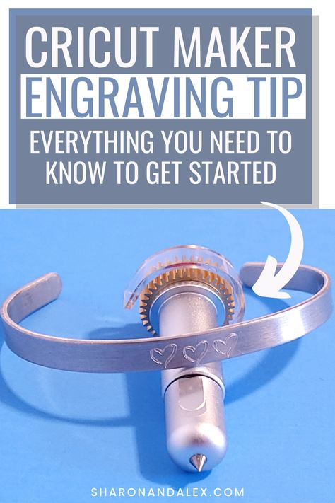 If you haven't tried the Cricut Maker Engraving tip, you're missing out! Here's everything you need to know about using the Cricut Engraving tip to make some really cool stuff! This is one of my favorite tools to use. The engraving tip can be used with metal, acrylic, faux leather and more! Cricut Engraving, Metal Stamping Diy, How To Use Cricut, Wire Jewelry Patterns, Embossing Tool, Leather Engraving, Engraving Tools, Metal Etching, Cricut Craft Room