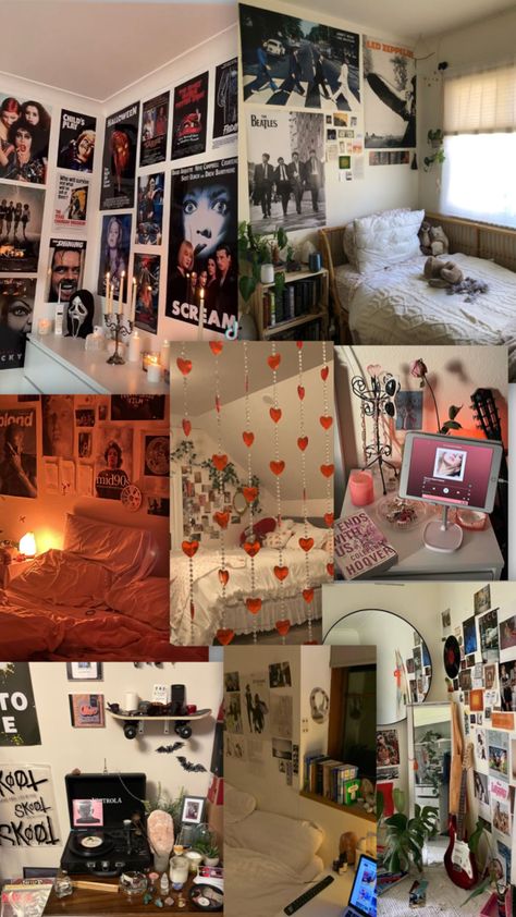 Downtown girl room 🕯🥐📸🧺 Downtown Dorm Room, Down Town Room Decor, Down Town Room Ideas, 2020 Room Aesthetic, Downtown Aesthetic Bedroom, Teenage Girl Room Aesthetic, Bedroom Inspo Teenage Girl, Teenager Bedroom Girl Aesthetic, Downtown Aesthetic Room Decor