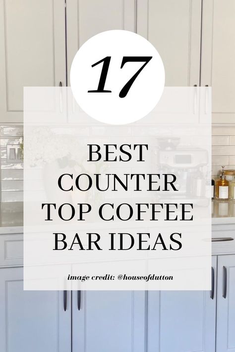 If you’re looking for the best countertop coffee bar ideas to make the most of your space, then you’ve come to the right place. This post is all about the best coffee bar ideas to jump-start your morning. 

see it all here:

https://byannabellerose.com/countertop-coffee-bar-ideas/ Coffee Bar Countertop Ideas, Countertop Coffee Bar Ideas, Countertop Coffee Bar, Coffee Station Ideas Countertop, Built In Coffee Bar, Countertop Decor Ideas, Coffee Bar Ideas Kitchen Counter, Best Countertops, Minimalist Kitchen Essentials