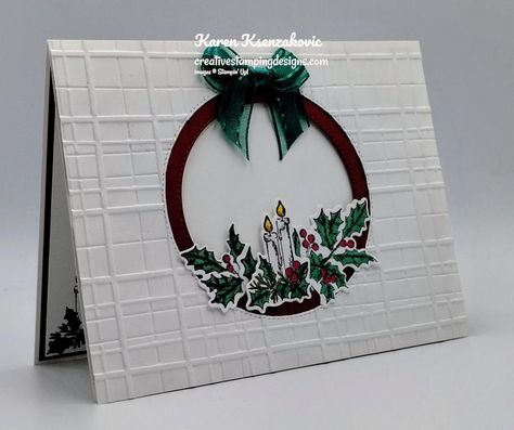 Stampin’ Up! Sentimental Wishes | Creative Stamping Designs Tara Carpenter, Holly Images, Candle Lite, Candle Images, Create Christmas Cards, Outdoor Theater, Stampin Up Project, Wink Of Stella, Perfect Night