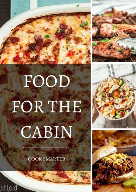 Vacation Recipes For A Crowd, Air Bnb Meal Ideas, Meals For Cabin Weekend, Air Bnb Dinner Ideas, Air Bnb Food Ideas, Cabin Food Ideas, Bbq Grilled Chicken Recipes, Vacation Recipes, Cabin Food