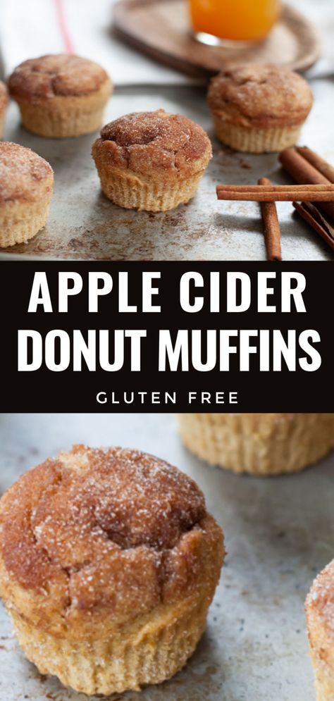 Apple Cider Donut Muffins, Cider Muffins, Apple Cider Muffins, Recipes Muffins, Fall Muffins, Recipe Using Apples, Cider Donuts Recipe, Apple Cider Donuts Recipe, Muffins Gluten Free