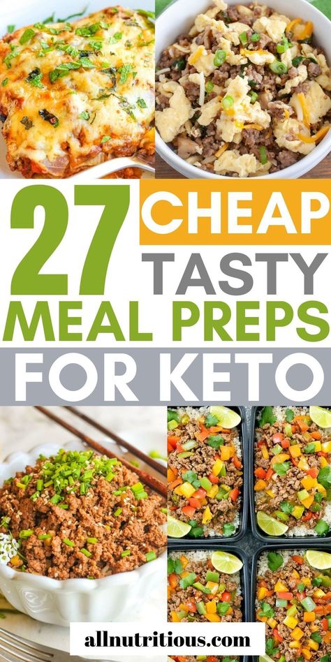 Cheap Keto Meal Prep, Keto Meal Prep Ideas, Cheap Keto, Cheap Meal, Keto Lasagna, Desserts Keto, Breakfast Low Carb, Low Carb Meal Prep, Meal Prep Ideas