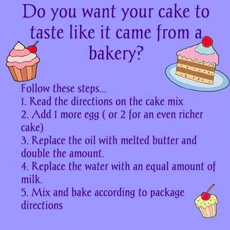 How To Make A Cake Taste Like A Bakery Cake - cannot wait to try this! Cakes To Make, Rich Cake, Torte Cupcake, Cake Tasting, Cake Mix Recipes, Köstliche Desserts, Cake Frosting, Bakery Cakes, Food Cakes