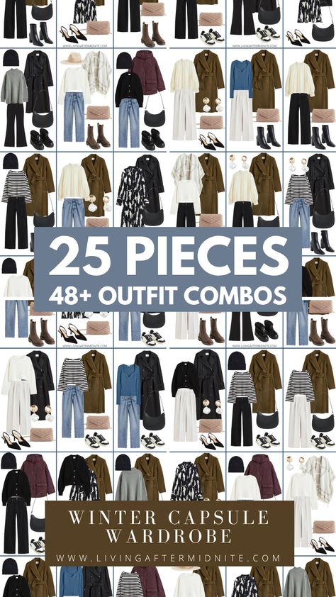 Affordable H&M Winter Capsule Wardrobe - living after midnite Winter Capsule Wardrobe 2020, January Capsule Wardrobe, Winter Travel Wardrobe Cold Weather, H&m Winter Outfits 2023, Hm Winter Outfits, Capsule Winter Wardrobe 2023, Winter Capsule 2023, Hm Outfits 2023, Winter Capsule Wardrobe 2023 Casual