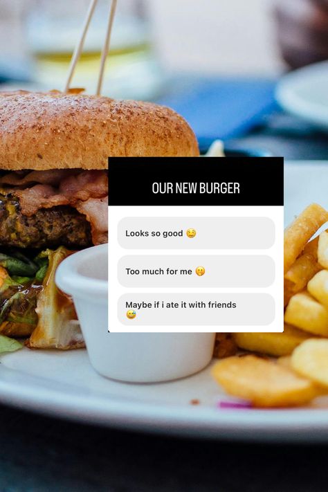 Many restaurants, food trucks or hospitality businessees that offer food use polls on instagtram stories to encourage engagement from their followerr/audeince. It is also a sure way to know wether your audience would appreciate a new menu item or whatver chnages you are planning in your establishment. basically you can use it as one form of primary resrach.😆 Story Ideas For Restaurants, Food Engagement Posts, Instagram Story Ideas For Restaurants, Restaurant Story Ideas, Restaurant Content Ideas, Restaurant Instagram Story, Restaurant Content, Marketing For Restaurants, Food Creatives