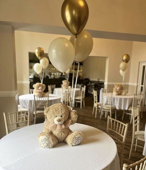 Gender Reveal Decorations Teddy Bear, Gender Reveal Bear Table Decor, I Can Barely Wait Centerpieces, Bear Theme Gender Reveal Centerpieces, Teddy Theme Decor, Teddy Balloon Centerpiece, Bear Birthday Table Decor, Teddy Bear Centre Piece, Table Centerpieces Baby Shower Boy