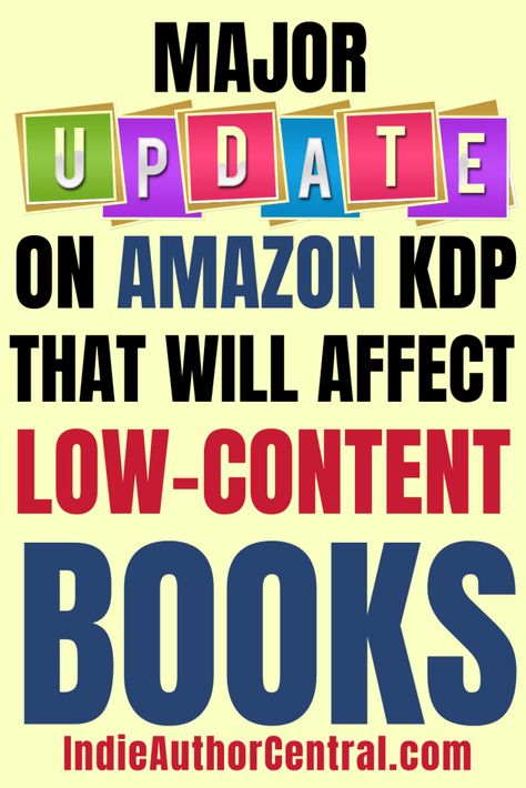 Major Low-Content Book Updates and Changes on Amazon KDP – Indie Author Central – A Resource For Self Publishers and Low Content Publishers Medium Content Book Ideas, Low Content Publishing, Low Content Book Ideas, Low Content Books, Kdp Low Content Book Ideas, Amazon Publishing Tips, Kdp Low Content Niche, Kdp Publishing, Kdp Low Content